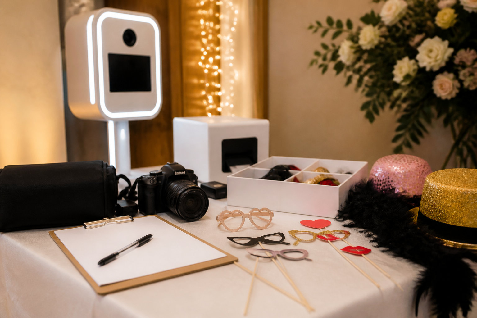 Location de photobox en belgique IZII LED : la solution quand la salle est sombre
